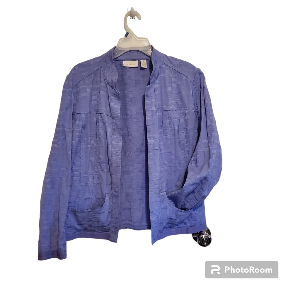 Purple jacket Chico's size large.